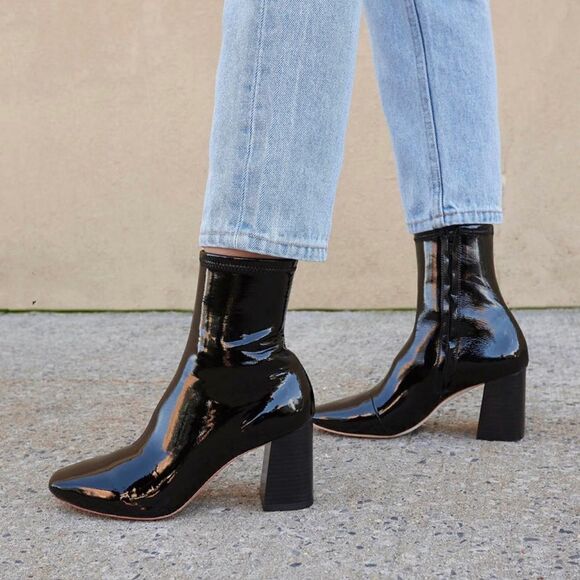 Loeffler Randall Elise Patent Leather Booties size 7 - Picture 2 of 12